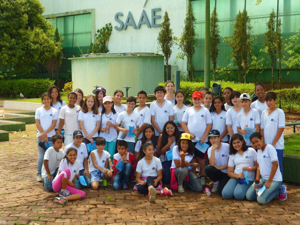 Visita dos alunos à estação de tratamento de