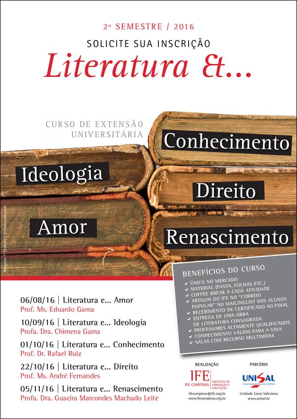 Além dos benefícios já anunciados, saiba como a Literatura pode lhe ajudar a compreender melhor as coisas em diferentes áreas fazendo este curso; sim, este curso tem conteúdo