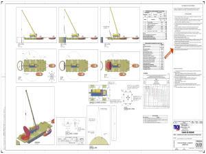 estrutural do convés da barcaça e projeto
