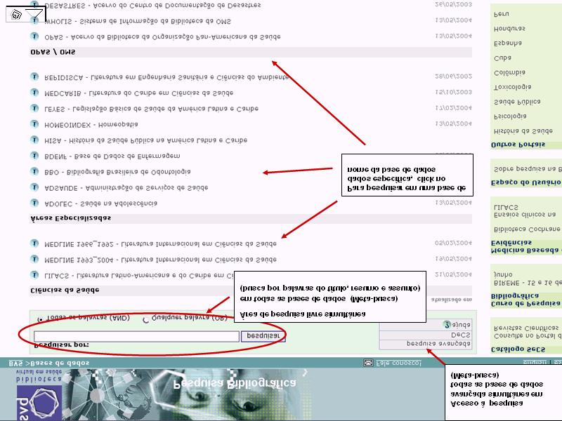 I Pesquisa em Bases de Dados Bibliográficas As bases de dados bibliográficas têm como conteúdo referências de artigos e documentos científicos, com ou sem resumo.