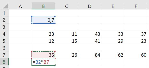 Vamos agora introduzir um conceito fundamental para o uso de fórmulas (e funções) no Excel, que é o de referência absoluta.