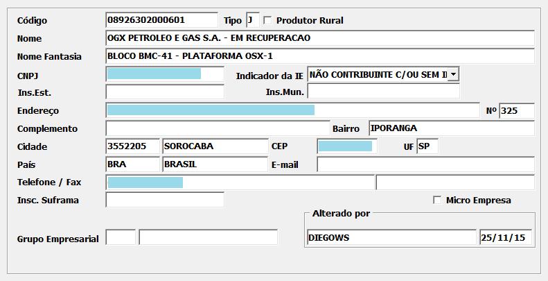 N cadastr d cliente, Indicadr da Inscriçã Estadual é utr camp essencial a sucess na emissã deste