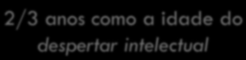 A infância como tempo de aprendizagem 19 A criança, quando nasce,