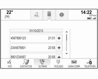 Seleccione o botão z no ecrã para iniciar directamente a chamada. Vista de detalhes do contacto Se estiver guardado mais de um número para um contacto, seleccione o respectivo contacto.