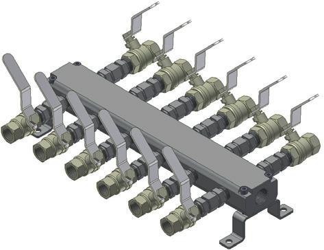 Distribuidores de Ar Válvulas de Esfera Introdução O distribuidor de ar Parker foi desenvolvido para distribuição do fluxo de gases e líquidos ao longo de diversos processos, com possibilidades