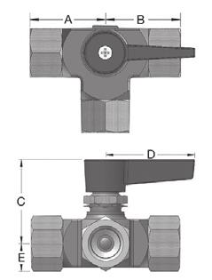 Uso Geral Até 1.000 psi Modelo 343 Pressão máxima de trabalho: 1.