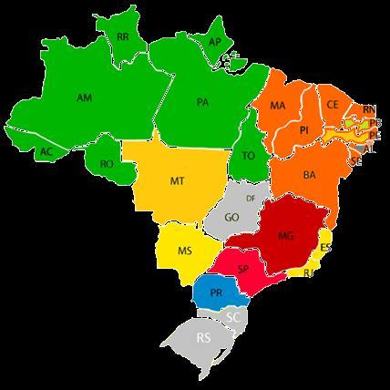 REGIONALIZAÇÃO DO MODELO Para essa versão do modelo, o mercado brasileiro foi dividido em 13 regiões: 1. São Paulo 2.