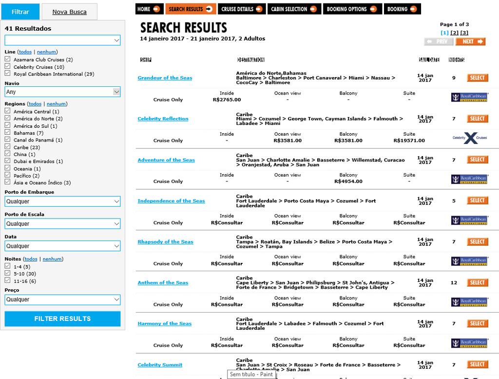 Refine os resultados usando o