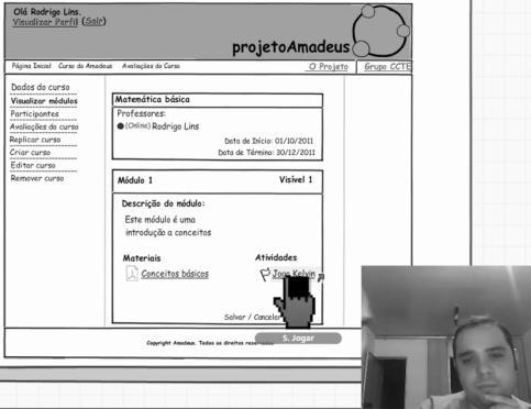 Figure 5. Teste de usabilidade Durante as sessões de observações, foram coletados diferentes tipos de dados.