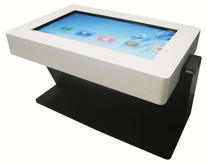 Trata-se de um fantástico quiosques/mesa interactiva com display interactivo single ou multitouch com dimensões de 22'' a 65 que funcionam como uma mesa virtual.