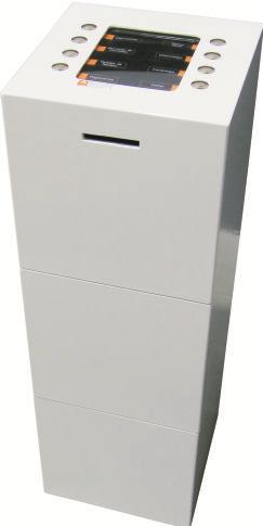 É um quiosques exclusivamente para uso em interiores. O modelo kubik foi desenvolvido para utilização em ambiente interior para funcionar como quiosque stand up.