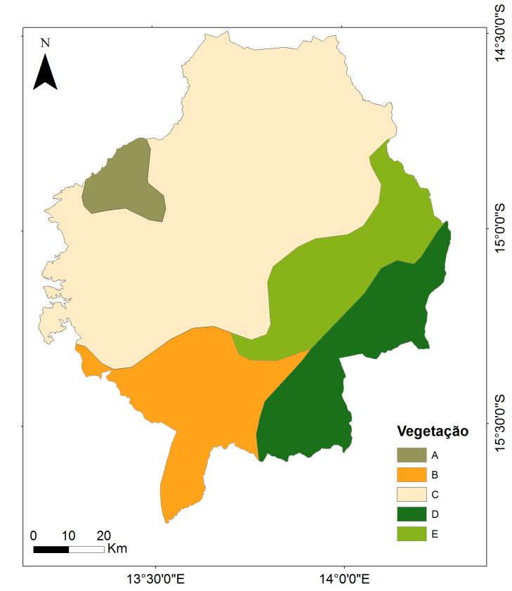 2.5 Vegetação A região é ocupada sobretudo por miombo, formação vegetal de grande extensão em Angola.