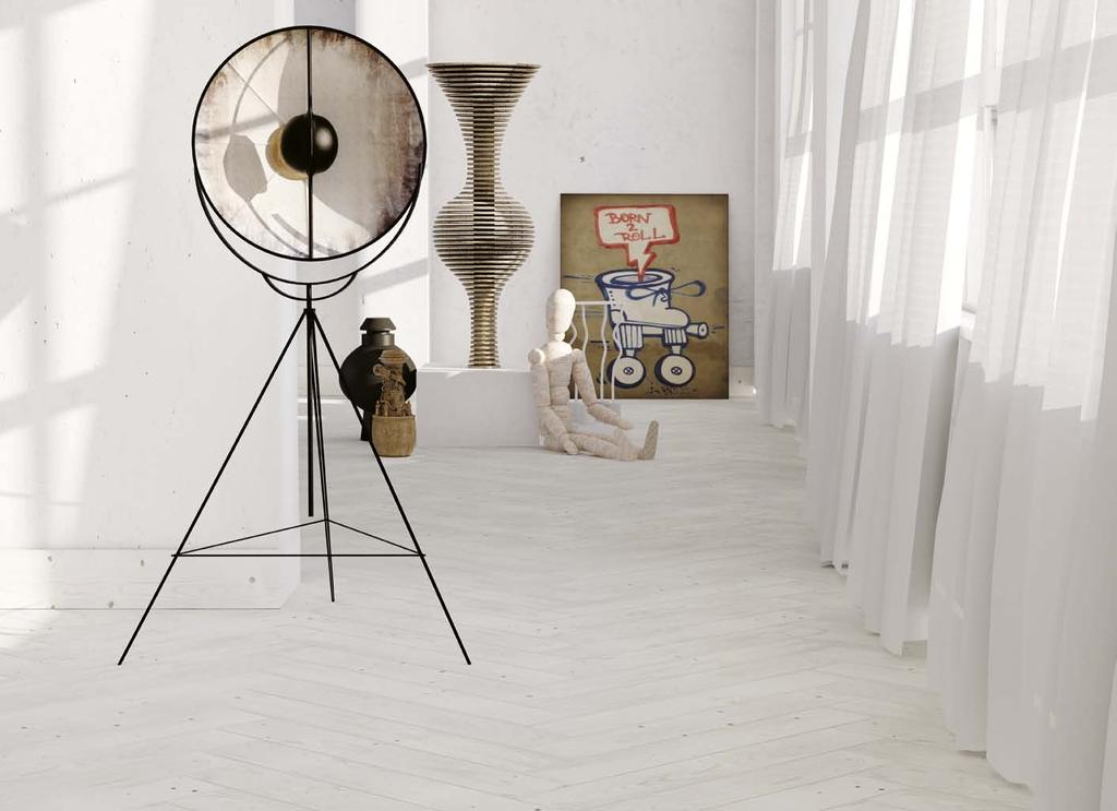 Inspirada no elegante e minimalista design escandinavo, essa coleção apresenta um porcelanato que reproduz a clássica madeira de pinus, no tom branco.
