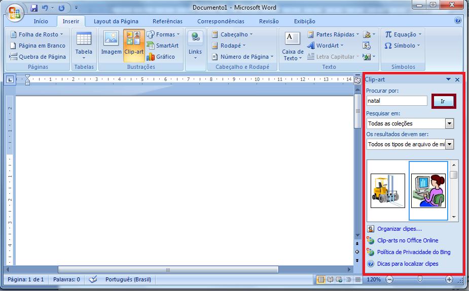 1 ClipArt Os ClipArts São Figuras Disponibilizadas pelo Microsoft Office.