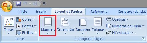 Aula 6 1 Margens As margens da página são o espaço em branco em volta das bordas da página.