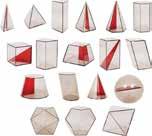 composto por 37 sólidos em acrílico fumê, entre cones, esferas, pirâmides, poliedros e sólidos de revolução.