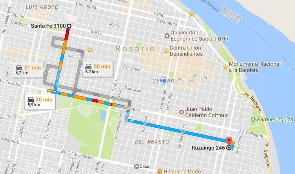 Opção #04 Punto Clave Localização: Distância até a UNR (FCM):