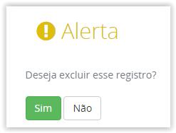 7 2.4 Excluir Arquivo: Para excluir um arquivo basta clicar no botão excluir do lado direito do arquivo e clicar em Sim na caixa de alerta que irá aparecer.