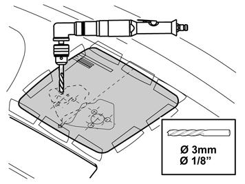 89A Ilustração A Ilustração B Tape as aberturas dos canais de ar com papel para evitar que penetrem aparas.
