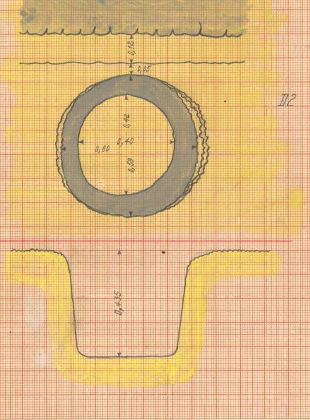 Fig. 36 Desenho da bacia de limpeza