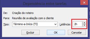 Latência Tempo de latência é um tempo que pode adiantar ou atrasar duas tarefas que estão