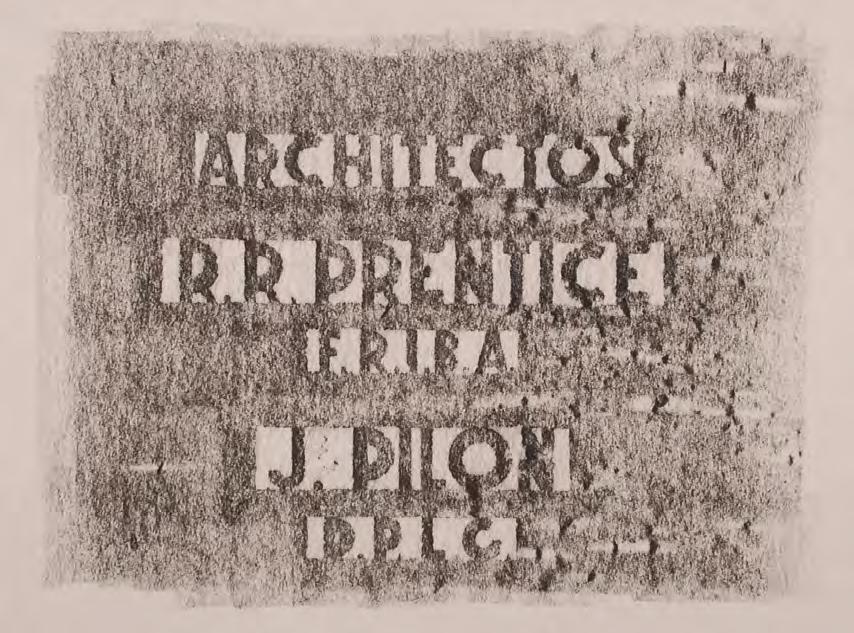 Paisagens tipográficas Conteúdo das inscrições As epígrafes arquitetônicas são inscrições que apresentam o nome dos profissionais responsáveis pelo projeto de um edifício (Gouveia et al., 2007).