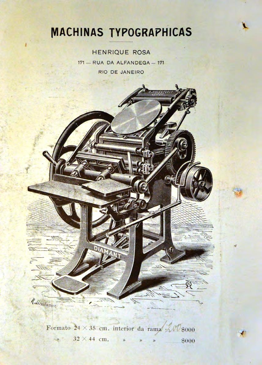Memória (tipo)gráfica Most of the machinery sold by the foundry was from German manufacturers, namely J. G. Schelter & Giesecke, Hogenforst and Karl Krause (figure 7).