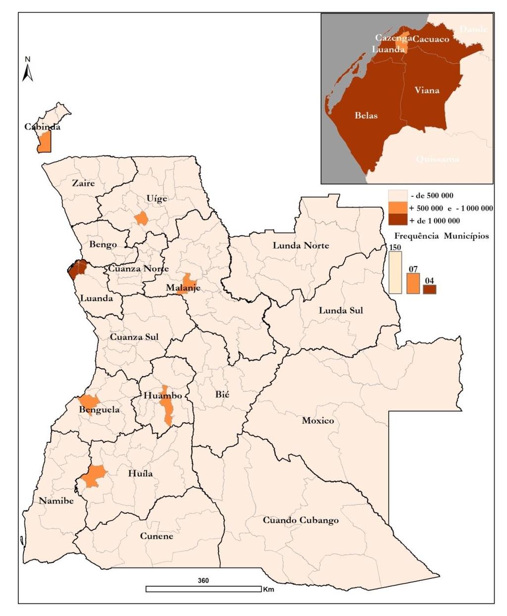 Cartograma 2 Os municípios com mais