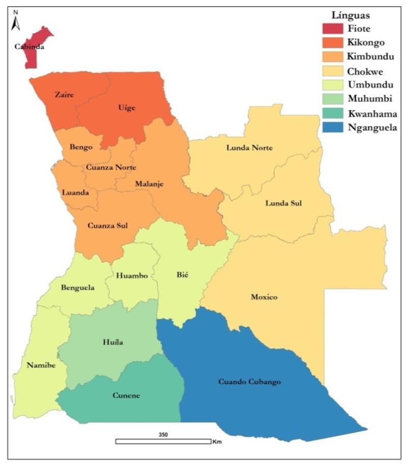 Gráfico 15 Línguas mais faladas Outra Lingua Muhumbi Luvale Kwanyama Fiote Nyaneka Ngangela Côkwe Kikongo Kimbundu Umbundu Português