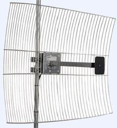 WLAN Exemplo de Antenas Antena Grade 2.4GHz 24dBi Zirok Esse é um tipo de antena parabólica.