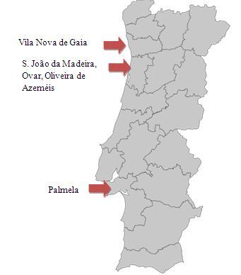 As várias empresas portuguesas estão distribuídas pelo país. No entanto, tendo em conta dados da AEP, podemos verificar que grande parte das empresas se encontra localizada em certos pontos do país.