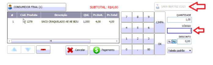 Quando é iniciada a impressão do Cupom Fiscal, é habilitada a aplicação para que o cliente insira o cartão no pinpad e a transação