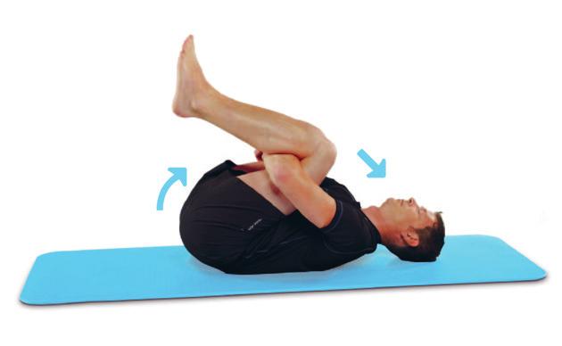 3Mobilidade Músculos das costas Puxe os joelhos em direção ao seu abdômen