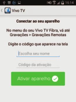 aplicativo Guia Vivo TV nas lojas virtuais da Apple (Apple Store) ou Google