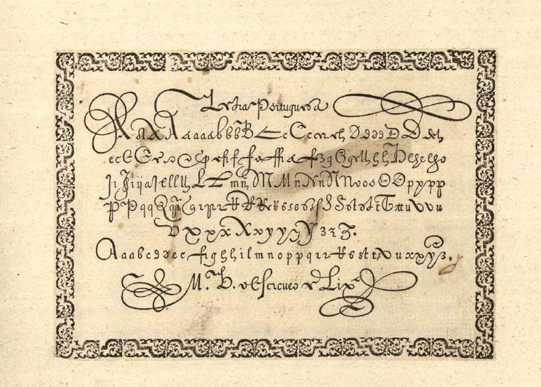 Em 1590, Manuel Barata publicou um livrinho intitulado Exemplares de diuersas sortes de letras tirados da Polygraphia de Manuel Barata escriptor portugues acrecentados pello mesmo autor.