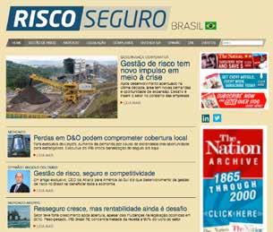 RISCO SEGURO News de 14/7 a 20/7 CARTA DO EDITOR Programas de seguros com base no Brasil começam a ganhar espaço, mas ainda enfrentam resistência no exterior.