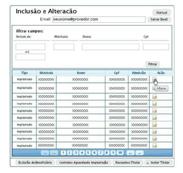 A mensagem Pendente ou Em análise surgirá caso haja alguma pendência para a implantação da matrícula; Exemplo: