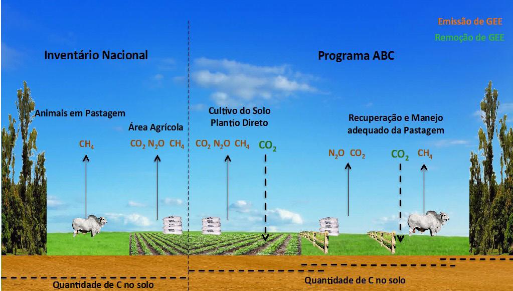 1. INTRODUÇÃO Figura 22 - Emissões de remoções de gases de efeito estufa em sistemas agropecuários Este desalinhamento pode vir a ser um desafio para o Brasil ao reportar o cumprimento das metas