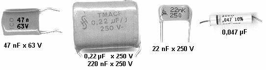 Leitura de capacitores eletrolíticos Este tipo é fácil de identificar o valor, pois le já vem indicado direto no corpo em µf, assim como sua tensão de trabalho em Volts.