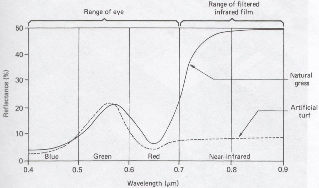 Comportamento Espectral da Grama Natural e da Grama