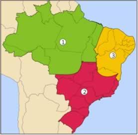 8- Dê uma característica das regiões geoeconômicas do Brasil de acordo com o mapa.