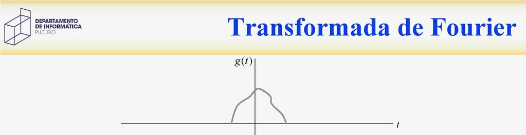 Transformada de Fourier Transformada de Fourier -T -T lim g p T g() () g p g p () ( ) T T A série de Fourier considera que o sinal esudado é um sinal periódico Sinais para ransmissão de dados êm uma