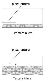 ASSENTAMENTO A colocação do revestimento Castelatto deverá ser,