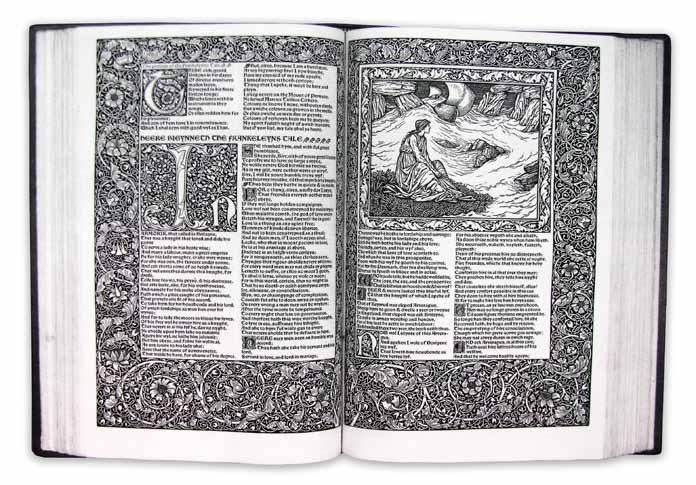 Edward Burne-Jones e Willian Morris, texto de Geoffrey Chaucer,