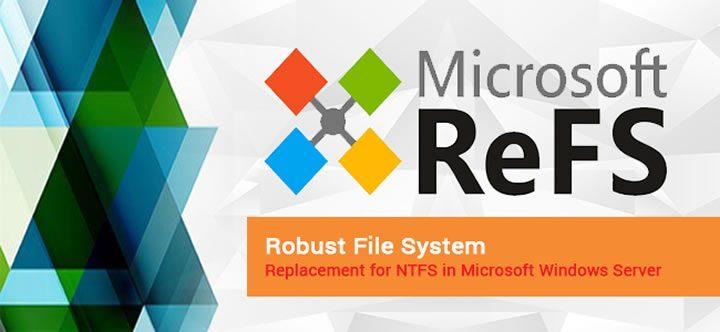Mas então o que é o ReFS? Acrónimo para "Resilient File System" ou em português "Sistema de Ficheiros Resiliente", o ReFS é um novo sistema de ficheiros criado com código do sistema de ficheiro NTFS.