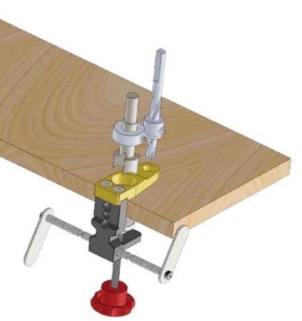 Para furação dos parafusos na outra Chapa de mdf, utilizar o Bloco Flauta, na sequência do manual ensinaremos o passo a passo.