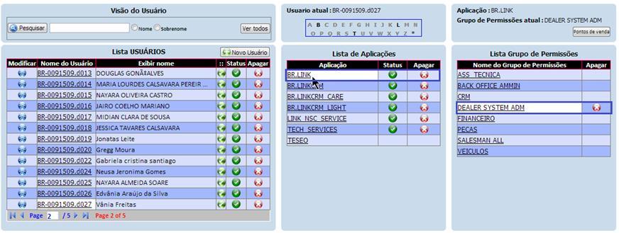 Passos para inclusão do perfil de acesso ao CRM no MyUsers Passo 1: Acesse o sistema MyUser e selecione