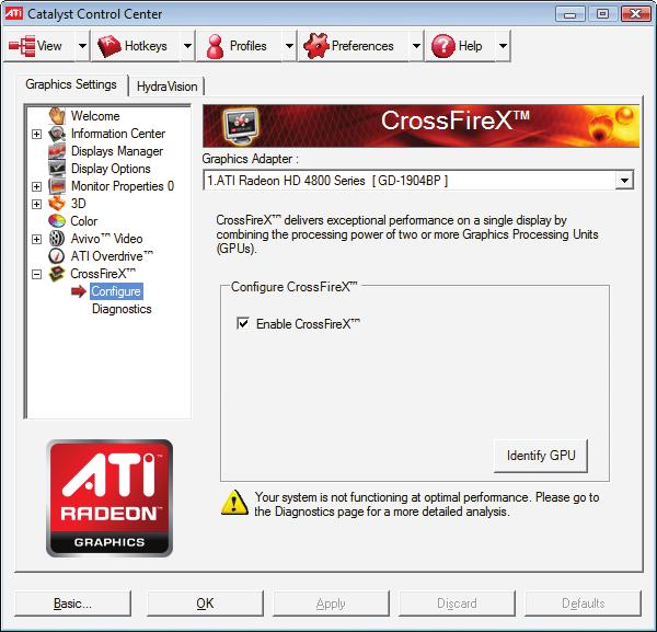 -6 Configuração do ATI CrossFireX /Configuração da NVIDIA SLI A.