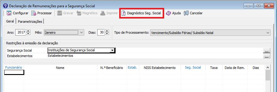 Recursos Humanos Primavera 3 Diagnosticar incoerências na Declaração de Remunerações para a Segurança Social 39 Recursos Humanos.