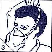 cabeça (isto pode significar que o respirador está saturado ou mau selado no rosto). ATENÇÃO No surgimento de irritações ou problemas respiratórios suspenda o uso e procure atendimento médico.